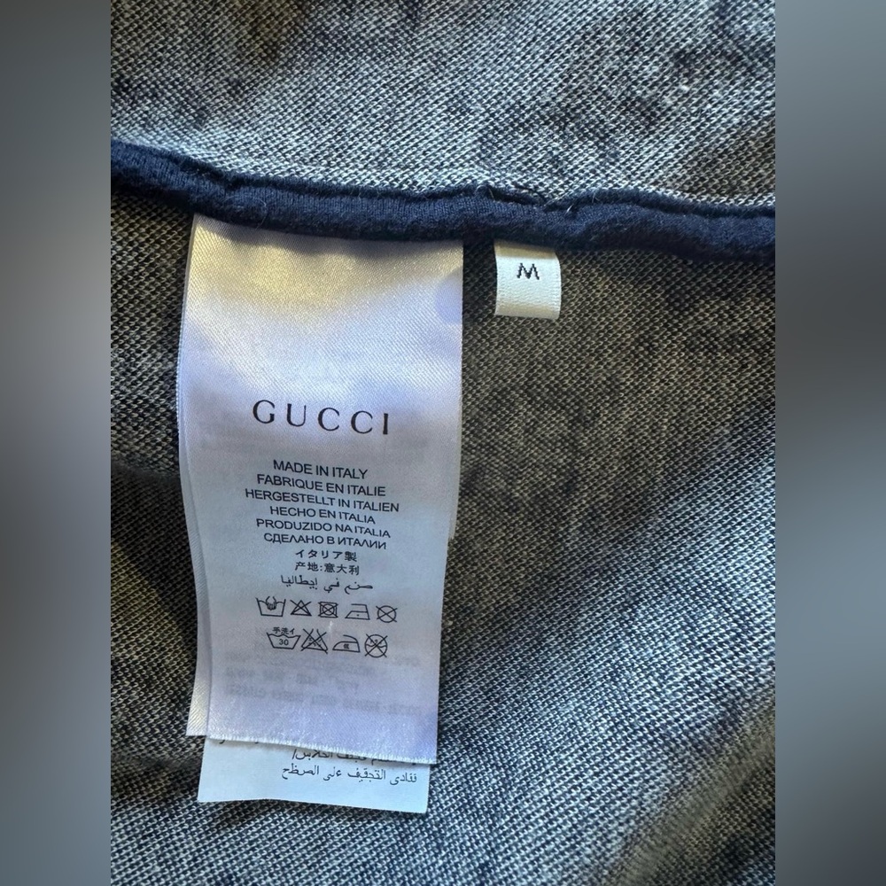 Gucci Navy GG Logo Zip-Up Hoodie - Picture 4 of 5